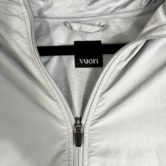 Vuori Gray Jacket Women's M Full Zip Outdoor Performance Lightweight Windbreaker - Picture 3 of 10